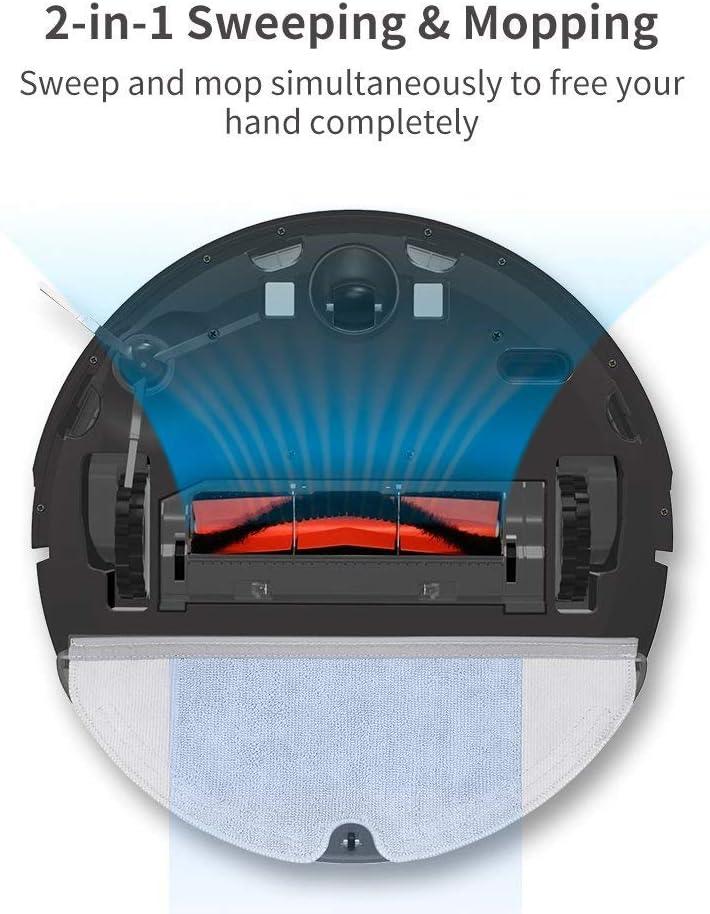 image:imageroborock Saros 10R Robot Vacuum and Mop 22000 Pa Suction ZeroTangling 314 Ultra Slim FlexiArm Riser Technology for Carpet amp Floor Corner amp Edge Cleaning SelfEmptying Hot Air Drying BlackE25