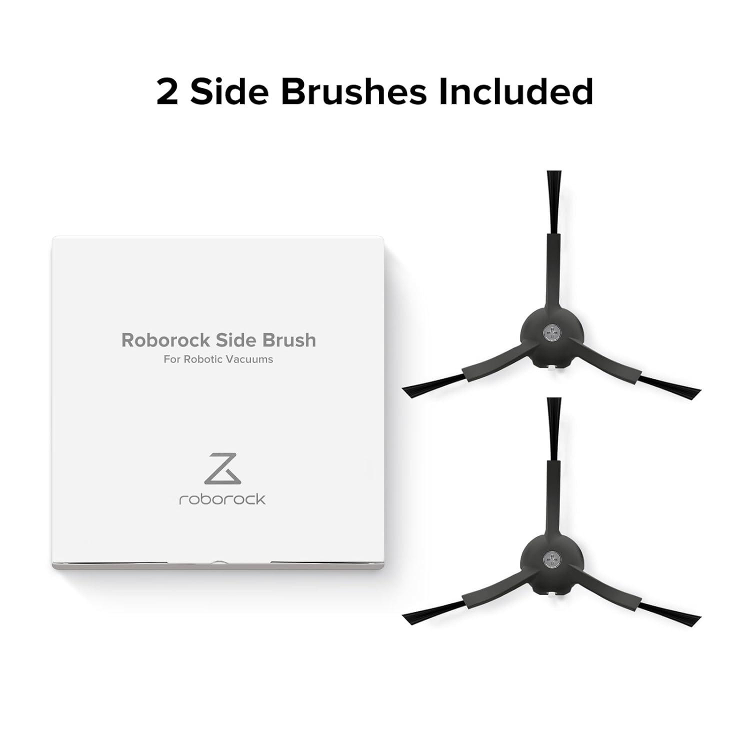image:imageroborock Side Brushes Replacement 2 Pieces for S8 Pro Ultra S7 Max Ultra Q Revo Series of S7 MaxVS7Q7MaxQ8 MaxS8Q7Q5S6S5S4E5E4E3E2 Robot Vacuum Cleaner WhiteSide Brush Type B