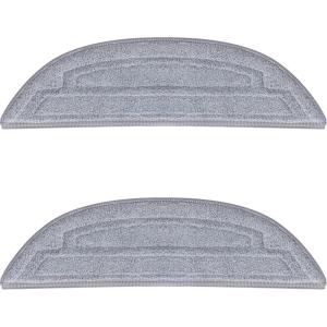 roborock 2 Pack Microfiber Mop Cloths and 2 Pack Edge Mop Cloths for Saros 10 Robot Vacuum Cleaner, Mop Pad Replacement Accessories(Mop Cloth-5)