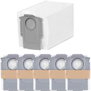 roborock 6 Packs Disposable Dust Bags for QV35A, Saros10series, QrevoEdgeS5A, QrevoCurv2Flow, QrevoCurv CurvX S5X, QrevoSlim, S8MaxVUltra, S8MaxUltra, QrevoMaxV,QrevoEdge, QRevo series Robot Vacuum(1-Dust Bag)