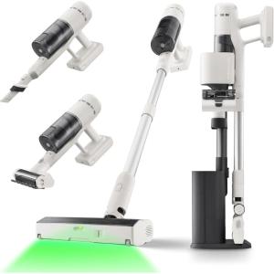 roborock H60 Hub Ultra Cordless Vacuum Cleaner with Auto-Empty Dock, 210AW Suction Stick Vacuum Cleaners for Home and Pet Hair, Rechargeable, 90-Min Runtime, Anti-Tangle Brush, 140° LED Dust Detection(H60 Hub)