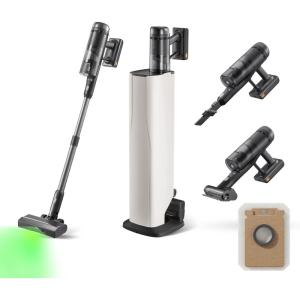 roborock H60 Hub Ultra Cordless Vacuum Cleaner with Auto-Empty Dock, 210AW Suction Stick Vacuum Cleaners for Home and Pet Hair, Rechargeable, 90-Min Runtime, Anti-Tangle Brush, 140° LED Dust Detection(H60 Hub Ultra Upgraded)