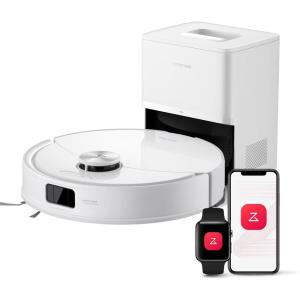roborock Q10 S5+ Robot Vacuum and Mop, 10,000Pa Suction, Upgraded from Q8 max+, 70 Days Self-Emptying, Obstacle Avoidance, Sonic Mopping, Dual Anti-Tangle Design, Auto Mop Lifting, Ideal for Pet Hair