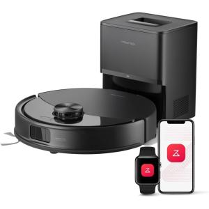 roborock Q10 S5+ Robot Vacuum and Mop, 10,000Pa Suction, Upgraded from Q8 max+, 70 Days Self-Emptying, Obstacle Avoidance, Sonic Mopping, Dual Anti-Tangle Design, Auto Mop Lifting, Ideal for Pet Hair(Q10 S5+ (Black))