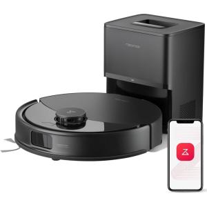 roborock Q10 S5 Robot Vacuum and Mop Cleaner, 10000Pa HyperForce Suction, Dual Anti-Tangle System, Auto-Lifting Mop, ReactiveTech Obstacle Avoidance, App Control, for Pet Hair and Carpet, Black(Black)