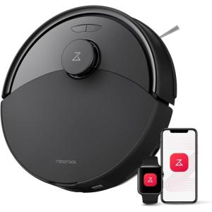roborock Q10 X5 Robot Vacuum and Mop Combo, 10,000 Pa HyperForce, Dual Anti-Tangle System, Auto Mop Lifting, JawScrapers Brush & High-Intensity Mop, Reactive Tech Obstacle Avoidance, PreciSense LiDAR(Q10 X5 Black)