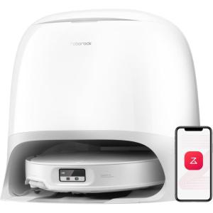 roborock Qrevo CurvX Robot Vacuum and Mop, 22,000Pa Suction, 3.14’’ Ultra Slim, Zero-Tangling Design, Reactive AI Obstacle Recognition, AdaptiLift Chassis, Auto Hot Water Mop Washing & Drying(Qrevo CurvX (White))