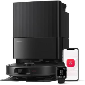 roborock Qrevo Series Robot Vacuum and Mop, 8000Pa Suction, Upgraded from Qrevo S, Anti-Tangle Brush, Smart Obstacle Avoidance, Auto Mop Washing, All-in-One Dock, 200RPM Spinning Mops, White(QV 35A)(QV 35A Black)