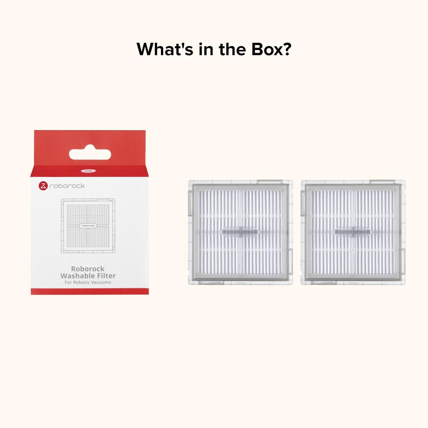image:imageRoborock Washable Filter Replacement for Q10 S5 Q10 S5 Q10 X5 Q10 X5 Q10V Q10 VF Q10V Q10 PF Q10 PF Q10 VF Robot Vacuums 2Pack Reusable Filters for LongLasting Performance