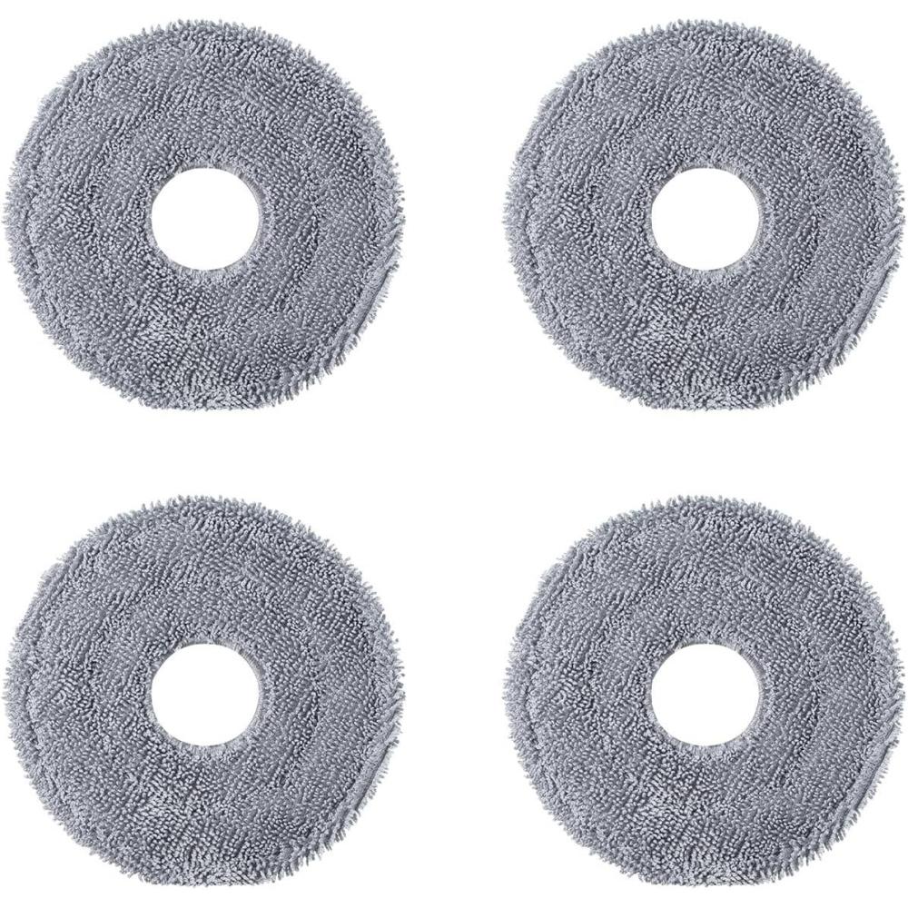 image:imageroborock 4 Pack Microfiber Mop Cloths for QV 35AQV 35SQR 5T7QR 598QR 798QR T78Qrevo LQV 798QX Revo PlusQR5980QR7980QR7985 Robot Vacuum Cleaner Mop Pad Replacement AccessoriesMop Cloth3