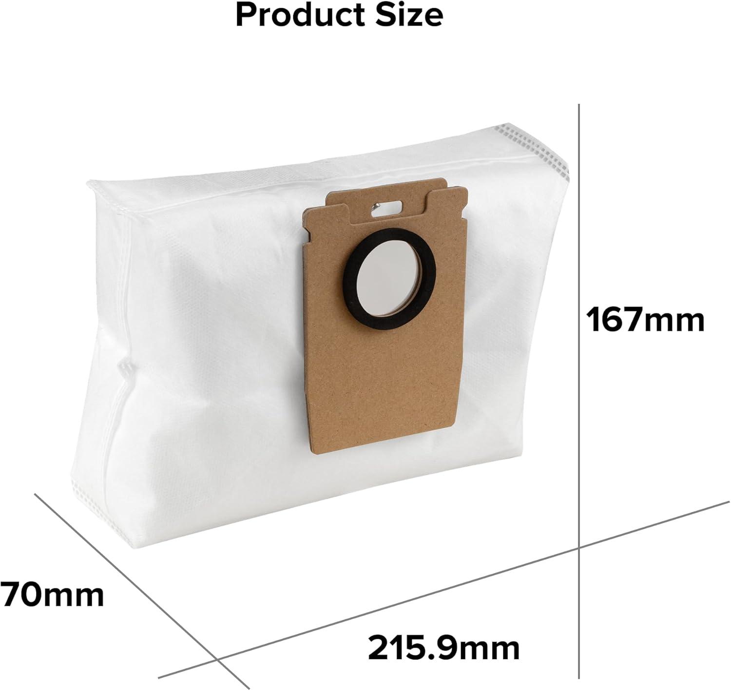 image:imageroborock 12 Packs Disposable Dust Bags for H60 Hub Cordless Vacuum Cleaner with AutoEmpty Dock Stick Vacuum Cleaner for Home Pet Hair and Hard Floor AntiTangle Brush LED Dust Detection