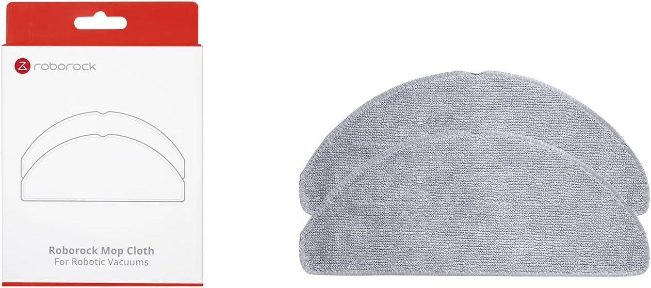 image:imageroborock 2 Pack Microfiber Mop Cloths for Q 5 Q5 Pro Q5 Pro Q7 Q7Max Q8Max Q8Max E Series S5 S5 Max S 6 S6 Pure S6 MaxV Robot Vacuum Cleaner Mop Pad Replacement AccessoriesMop Cloth4