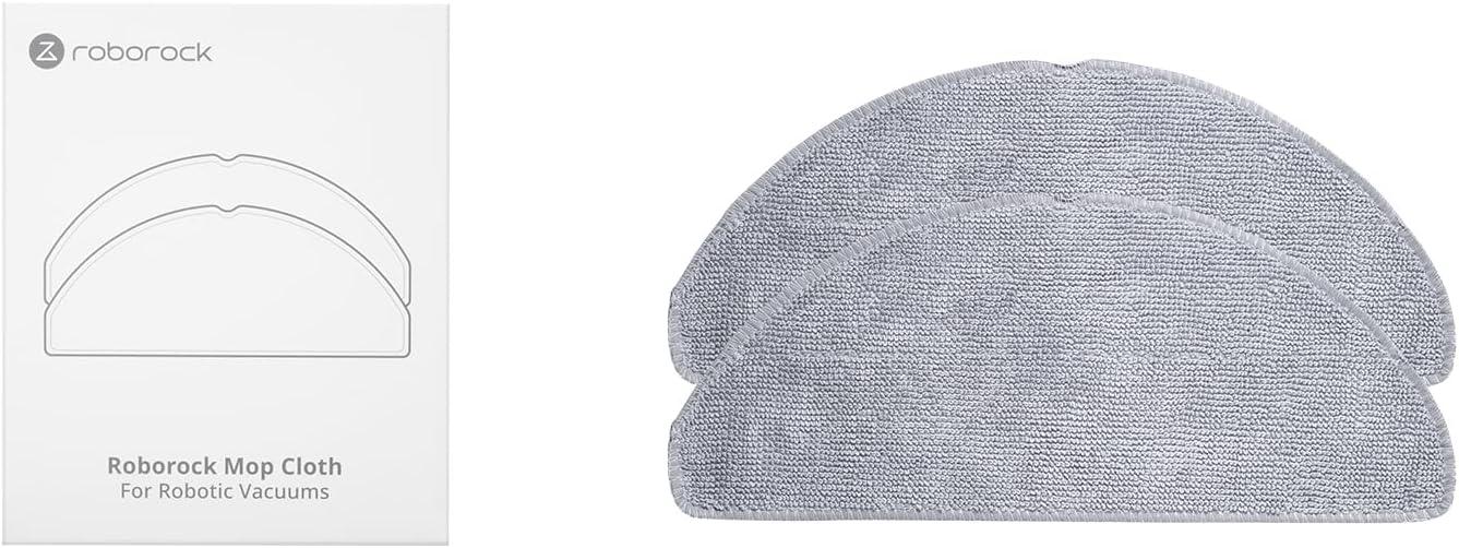 image:imageroborock 2 Pack Microfiber Mop Cloths for Q 5 Q5 Pro Q5 Pro Q7 Q7Max Q8Max Q8Max E Series S5 S5 Max S 6 S6 Pure S6 MaxV Robot Vacuum Cleaner Mop Pad Replacement AccessoriesMop Cloth4