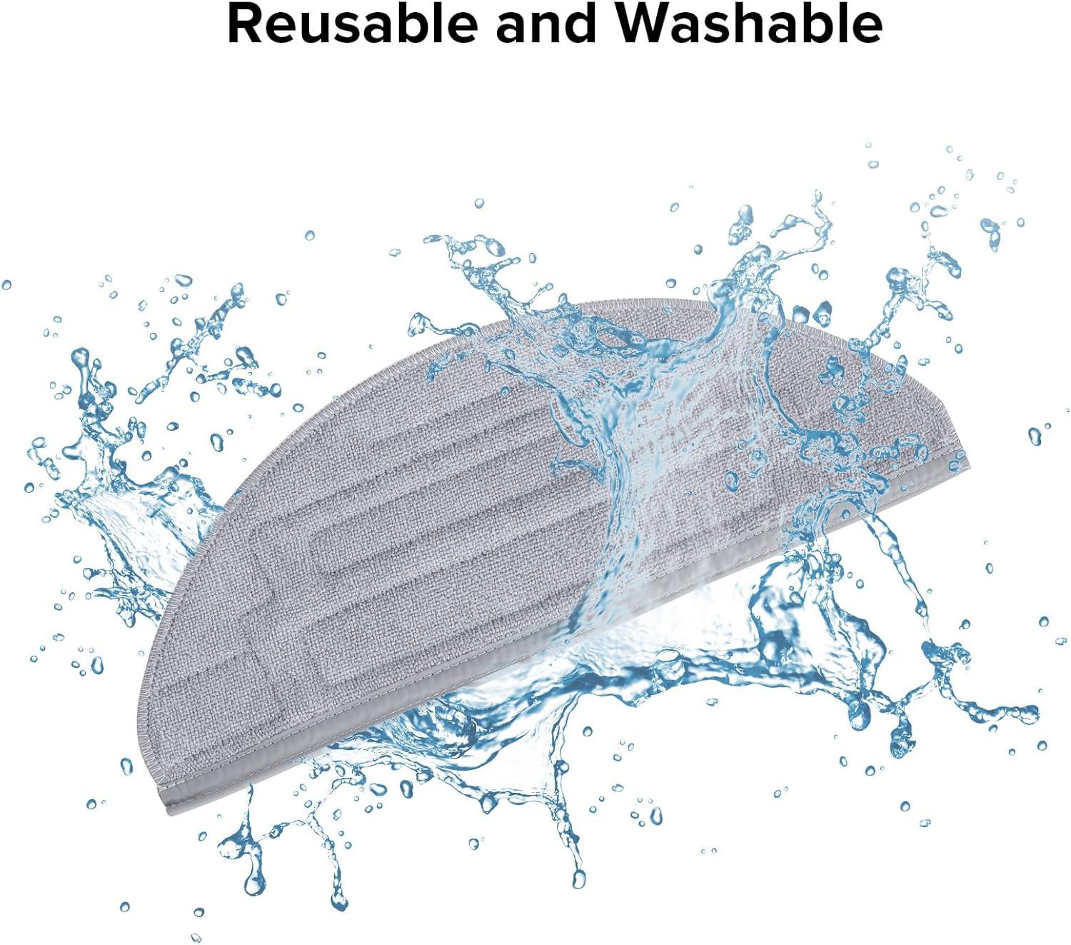 image:imageroborock 2 Pack Microfiber Mop Cloths for Q7 M5 Q7 M5 Q7 L5 Q7L5 Robot Vacuum Cleaner Mop Pad Replacement AccessoriesMop Cloth2