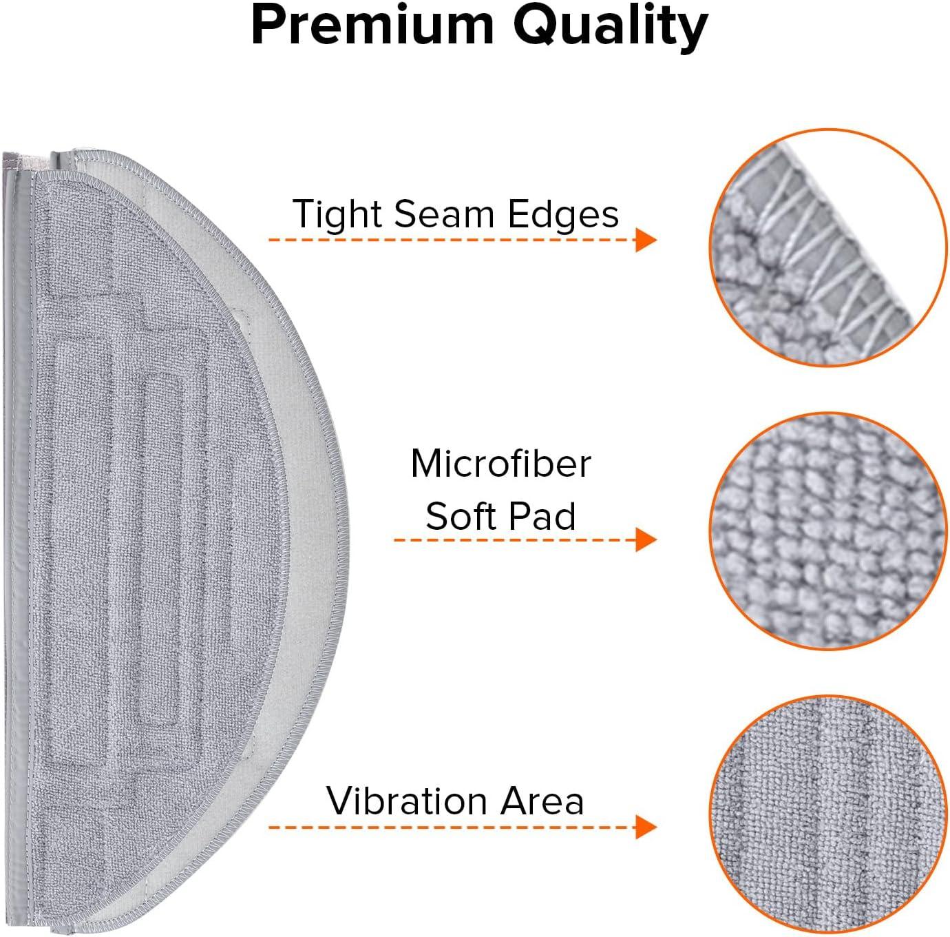 image:imageroborock 2 Pack Microfiber Mop Cloths for Q7 M5 Q7 M5 Q7 L5 Q7L5 Robot Vacuum Cleaner Mop Pad Replacement AccessoriesMop Cloth2