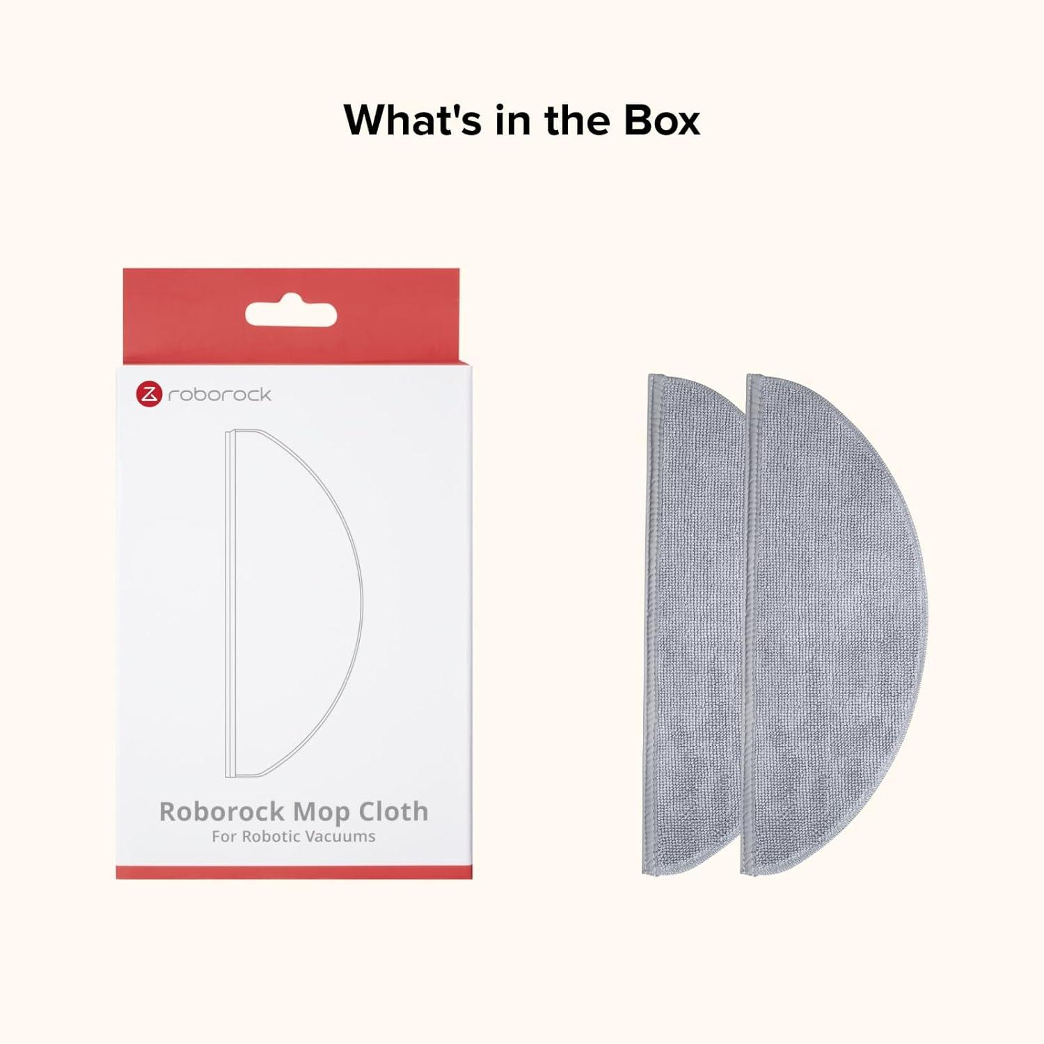 image:imageroborock 2 Pack Microfiber Mop Cloths for Q7 M5 Q7 M5 Q7 L5 Q7L5 Robot Vacuum Cleaner Mop Pad Replacement AccessoriesMop Cloth5