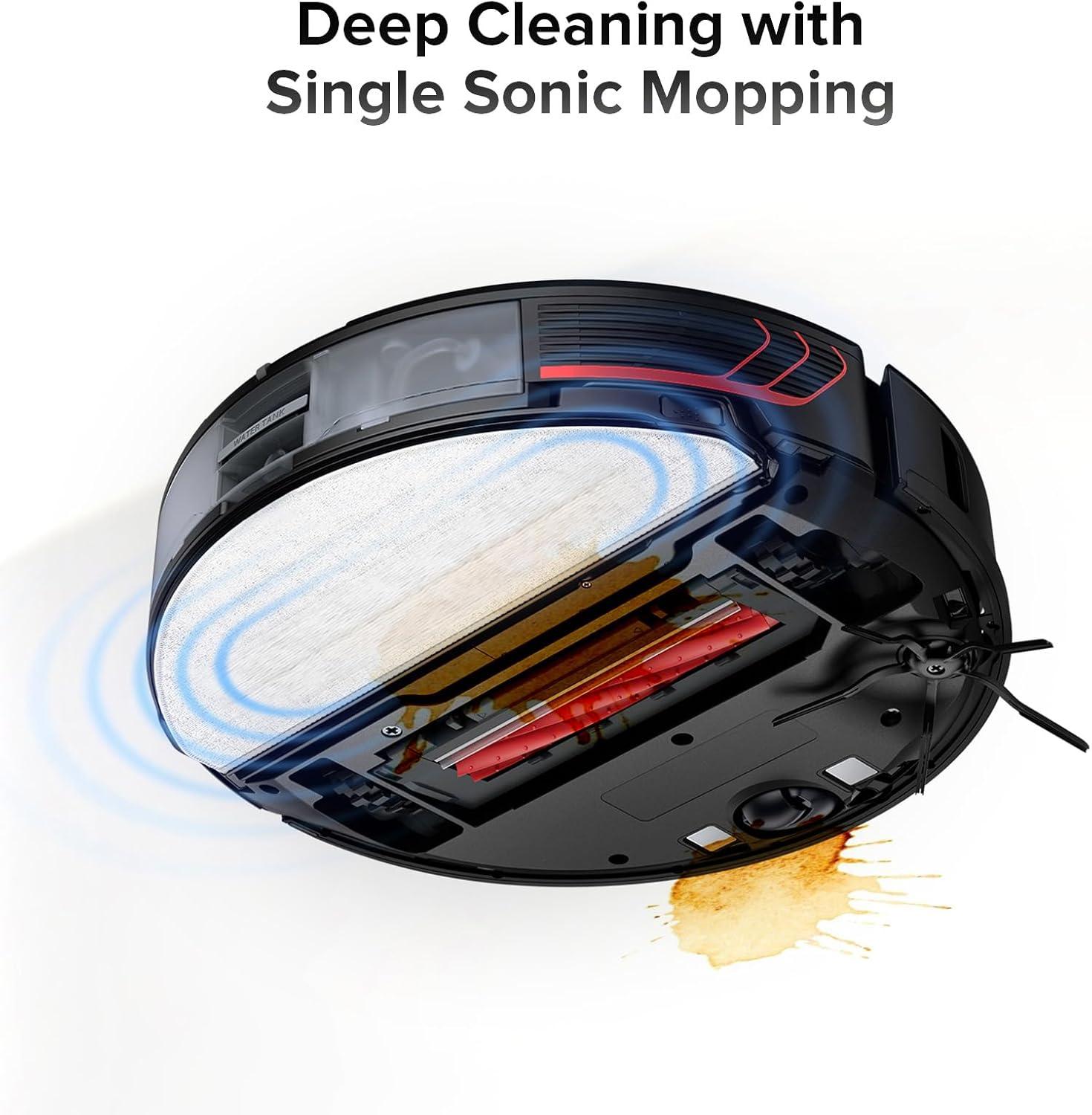 image:imageroborock 2 Pack Microfiber Mop Cloths for Q7 M5 Q7 M5 Q7 L5 Q7L5 Robot Vacuum Cleaner Mop Pad Replacement AccessoriesSingle Sonic Zone