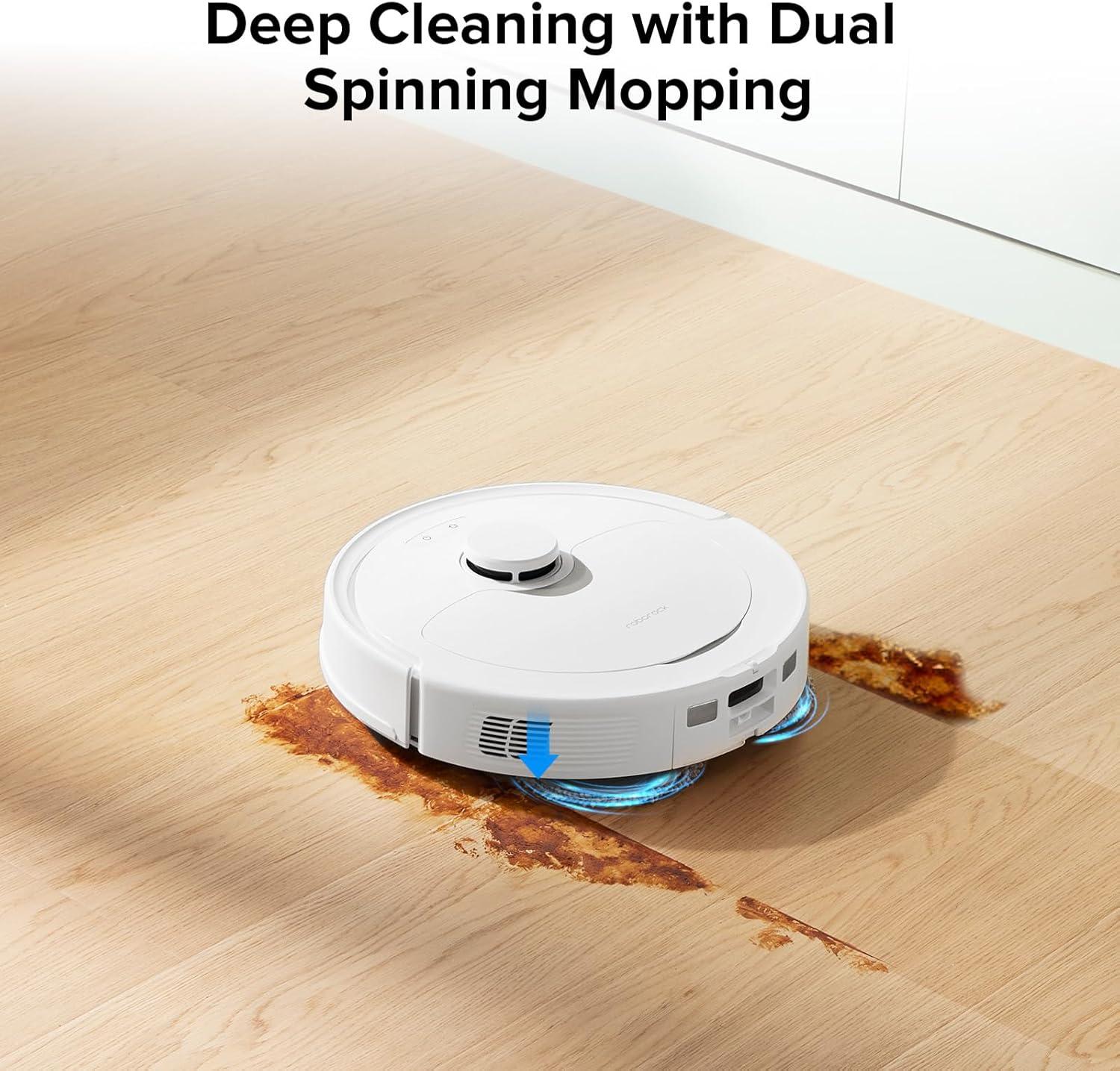 image:imageroborock 4 Pack Microfiber Mop Cloths for QV 35AQV 35SQR 5T7QR 598QR 798QR T78Qrevo LQV 798QX Revo PlusQR5980QR7980QR7985 Robot Vacuum Cleaner Mop Pad Replacement AccessoriesMop Cloth2