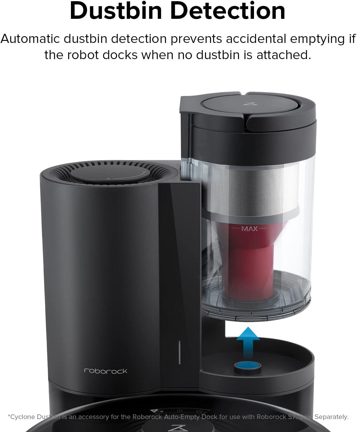 image:imageroborock Accessory Set AutoEmpty Dock Including Cyclone and Dust Bucket Substitute Dust Bag BlackBlack