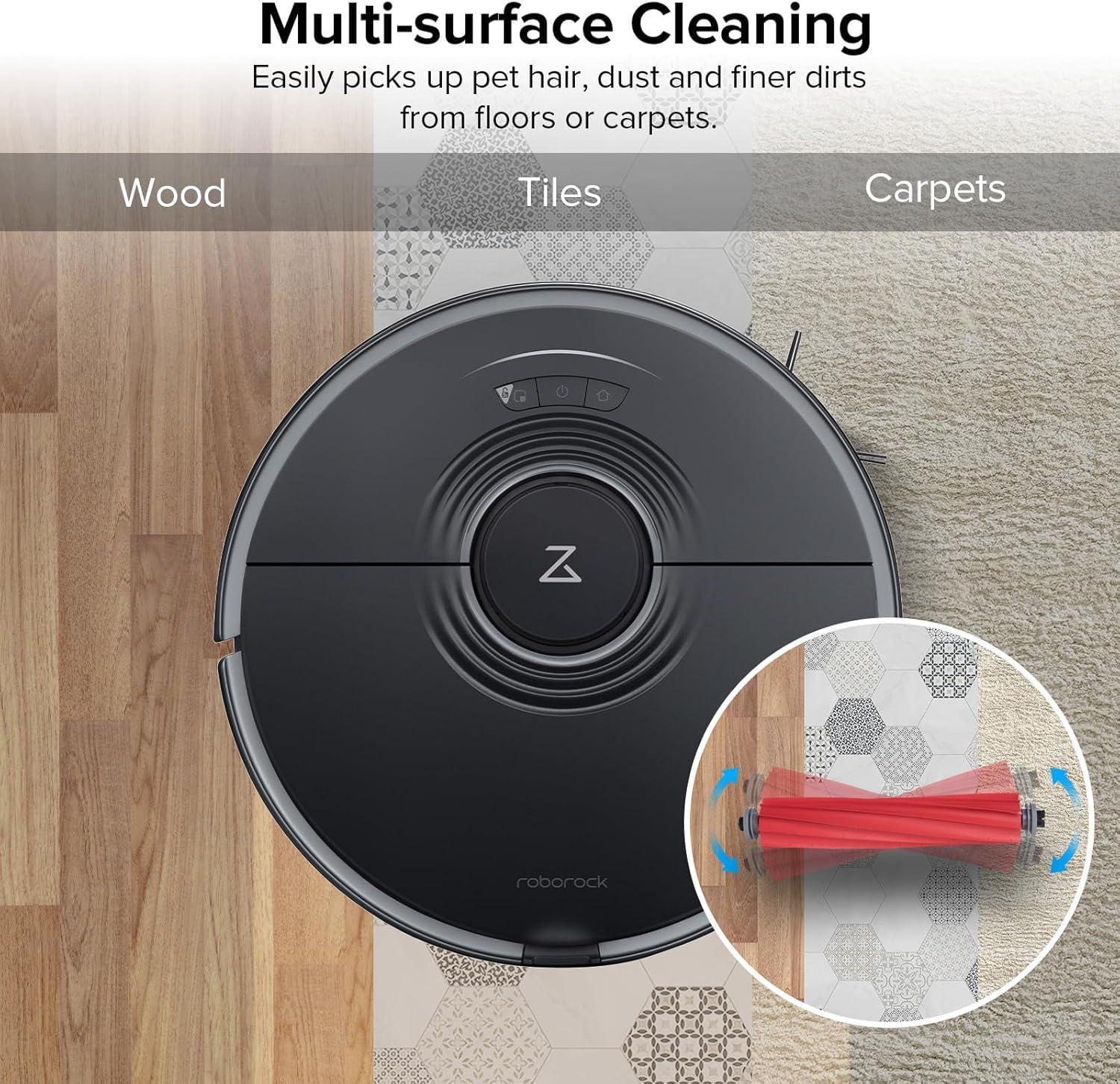 image:imageroborock QV 35S Robot Vacuum and Mop with Rubber Main Brush Replacement