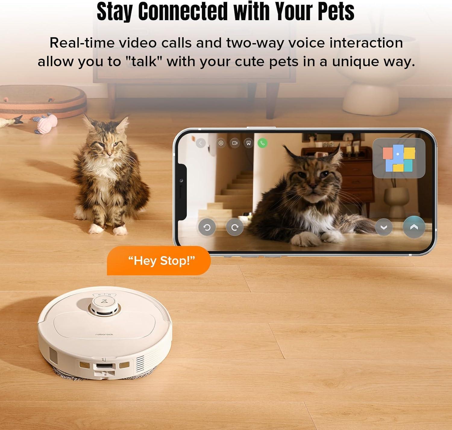image:imageroborock Qrevo MaxV Robot Vacuum and Mop FlexiArm Design Hot Water ReWash amp ReMop AutoDrying SelfEmptying 7000Pa Suction Builtin Voice Assistant Auto Mop LiftingRenewed