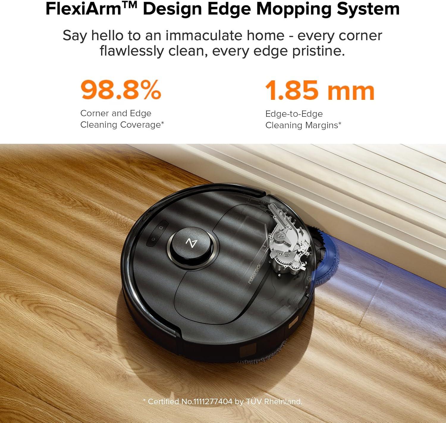 image:imageroborock Qrevo Pro Robot Vacuum and Mop with FlexiArm Design Edge Mopping Dynamic Hot Water Mop Washing and Auto Mop Drying 7000 Pa Suction Renewed