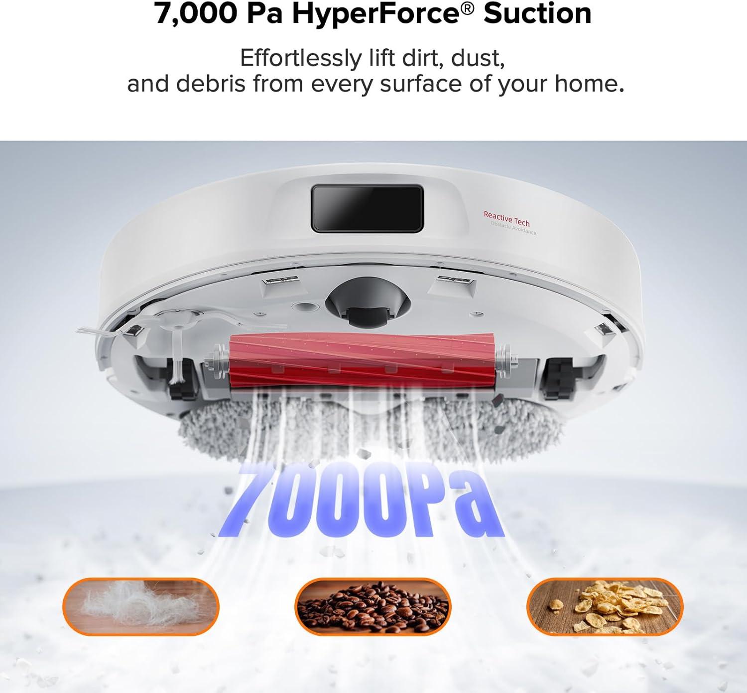 image:imageroborock Qrevo Pro Robot Vacuum and Mop with FlexiArm Design Edge Mopping Dynamic Hot Water Mop Washing and Auto Mop Drying Intelligent Dirt Detection Renewed