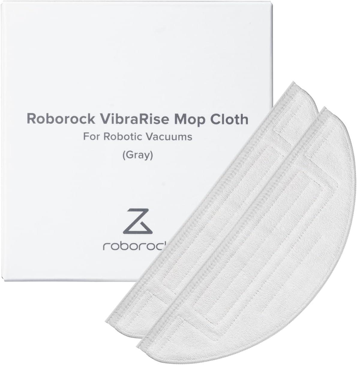 image:imageroborock Replacement Mop Cloths for Q10 S5 Q10 S5 S8 Pro Q10V Q10 VF S8 Pro Q10V Q10V Q10 VF Q10 VF5 MX Compatible with Single Vibrating Zone Mop Mount 2PackSingle Sonic Zone