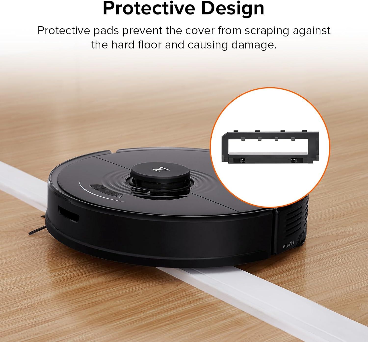 image:imageroborock Rubber Main Brush Cover Guards for S7 S7 Q7 Q7 Max Roller Brush Cover Replacement Parts WhiteMain Brush Cover Type G