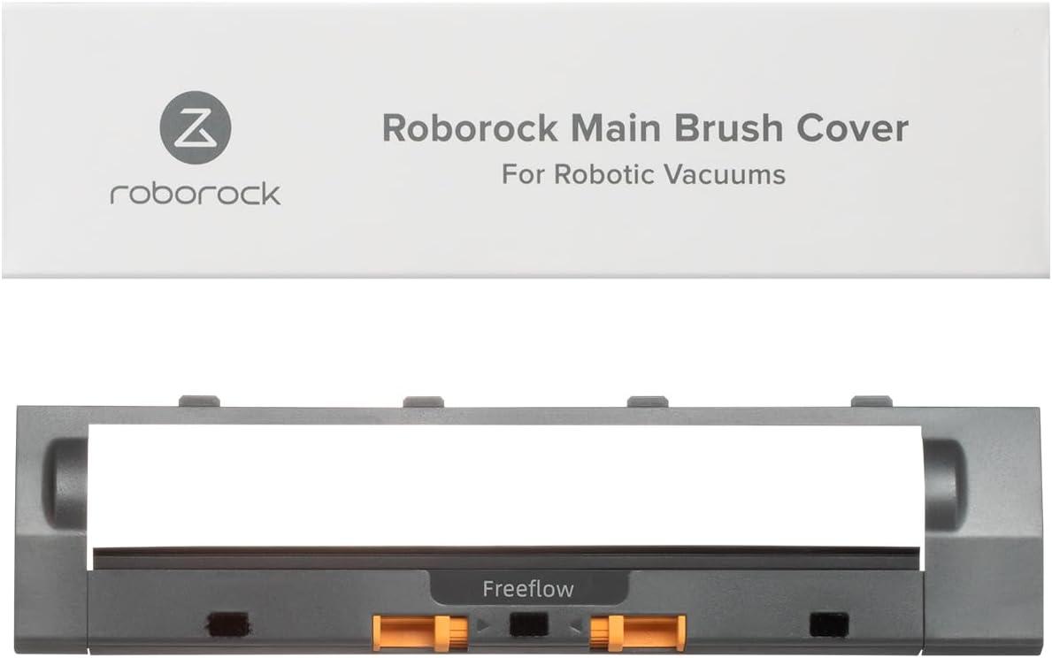 image:imageroborock Rubber Main Brush Cover Replacement Q Revo Qrevo MaxV Qrevo S and Q Revo Pro QV 35ARobot Vacuum Cleaner Roller Brush Cover Accessories Parts WhiteMain Brush Cover Type H