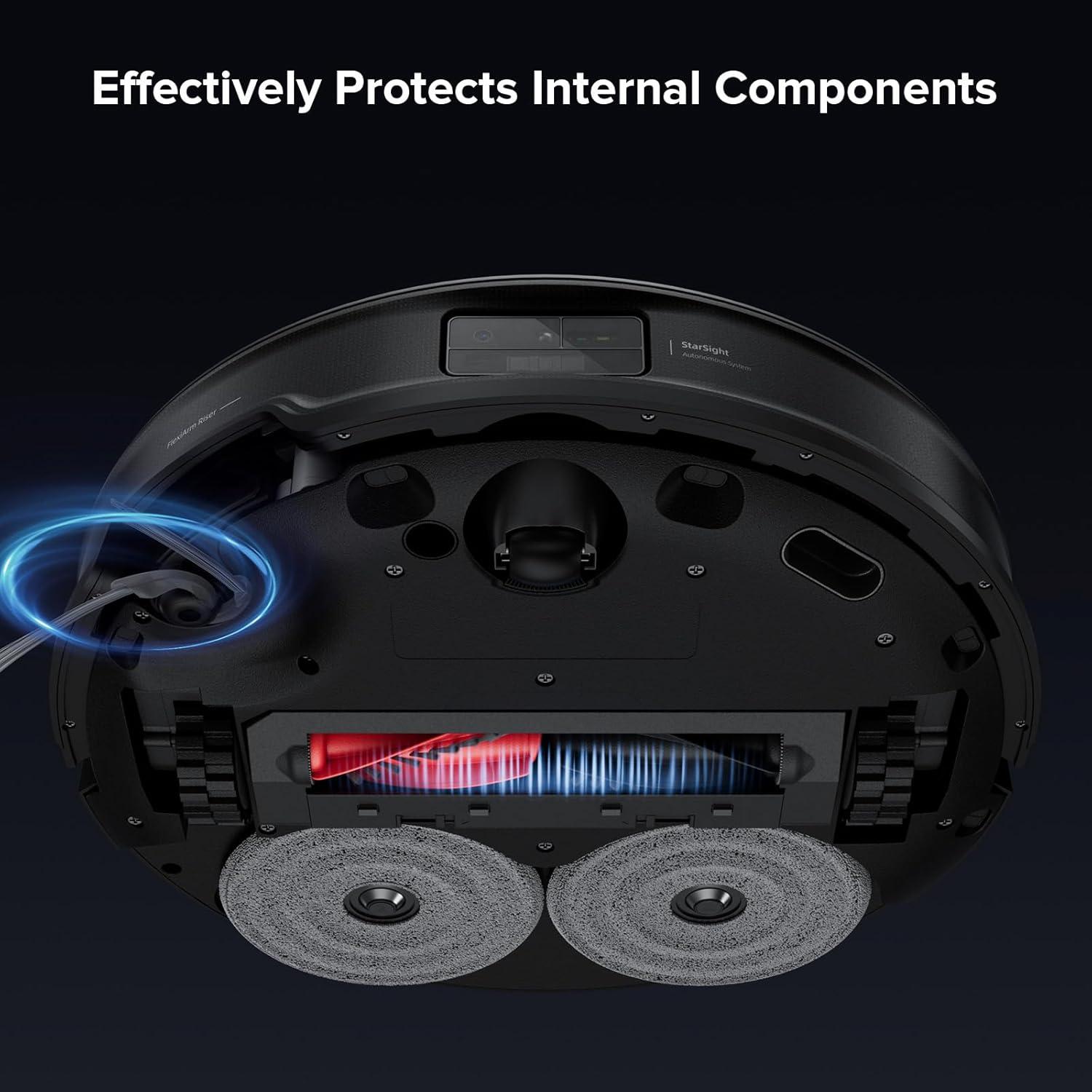 image:imageroborock Rubber Main Brush Cover Replacement Q Revo Qrevo MaxV Qrevo S and Q Revo Pro QV 35ARobot Vacuum Cleaner Roller Brush Cover Accessories Parts WhiteMain Brush Cover Type D