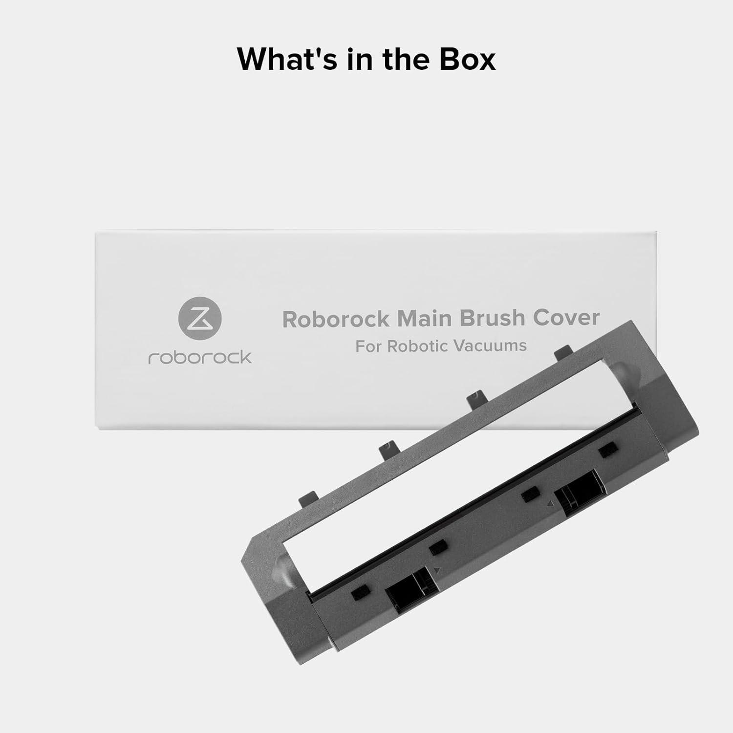 image:imageroborock Rubber Main Brush Cover Replacement Q Revo Qrevo MaxV Qrevo S and Q Revo Pro QV 35ARobot Vacuum Cleaner Roller Brush Cover Accessories Parts WhiteMain Brush Cover Type D