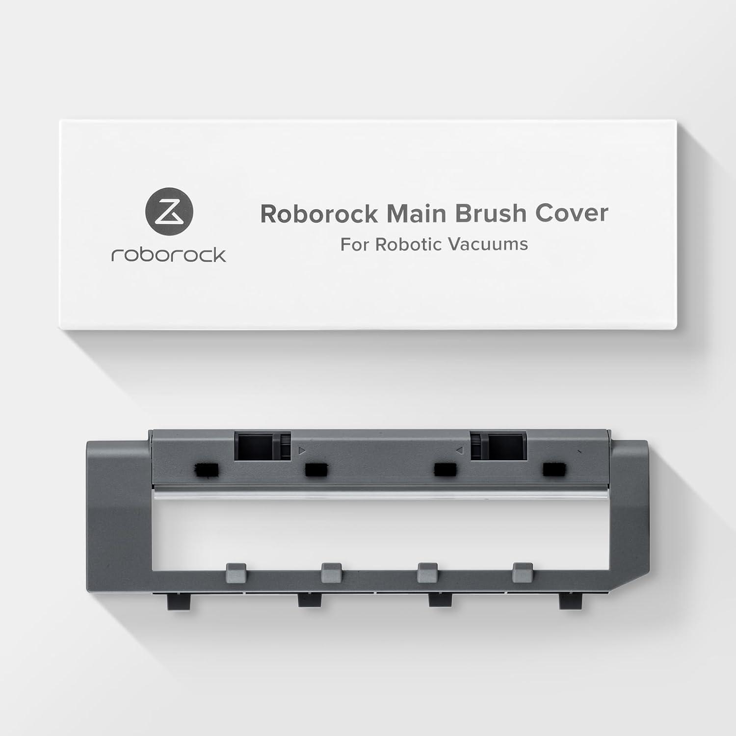 image:imageroborock Rubber Main Brush Cover Replacement Q Revo Qrevo MaxV Qrevo S and Q Revo Pro QV 35ARobot Vacuum Cleaner Roller Brush Cover Accessories Parts WhiteMain Brush Cover Type A