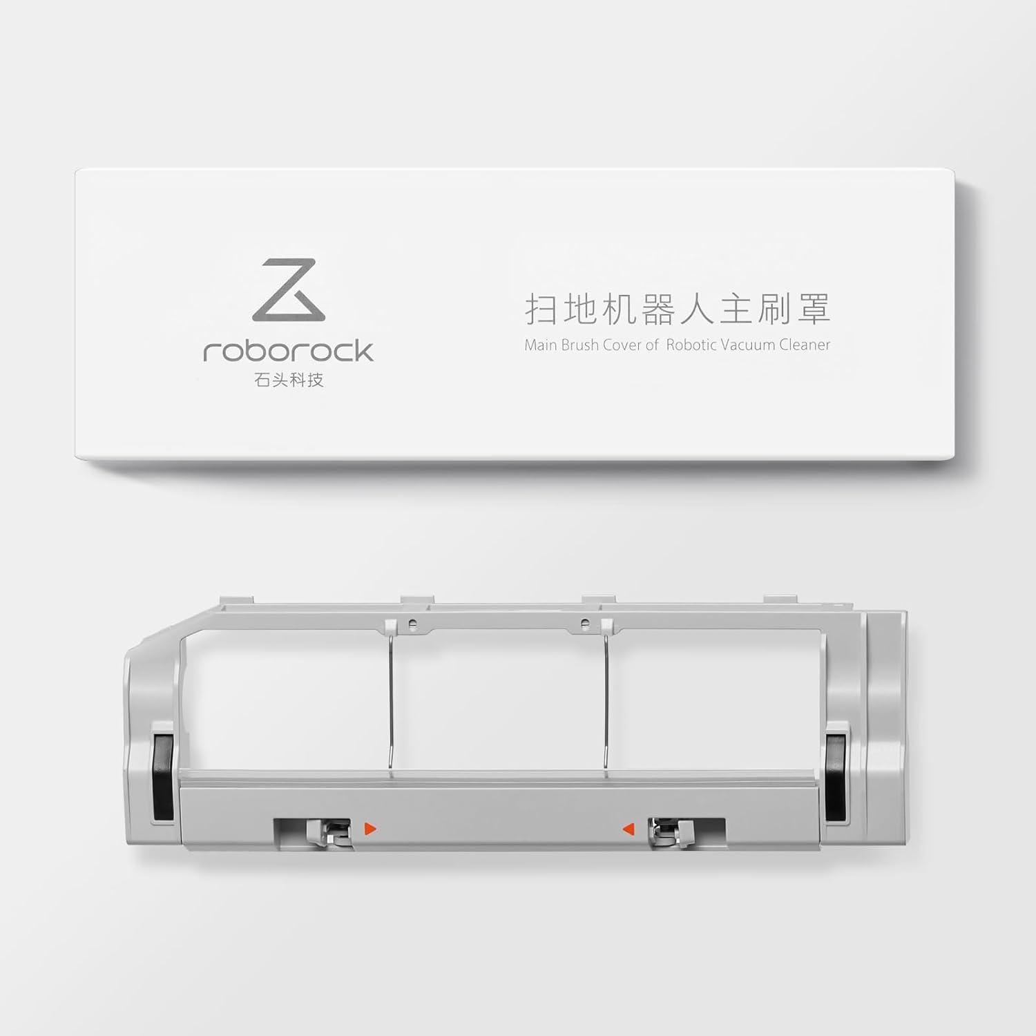 image:imageroborock Rubber Main Brush Cover Replacement for Q7 M5 Q7 M5 Q7 L5 Q7L5 Robot Vacuum Cleaners Light GrayE S4 S5 S6 Series White