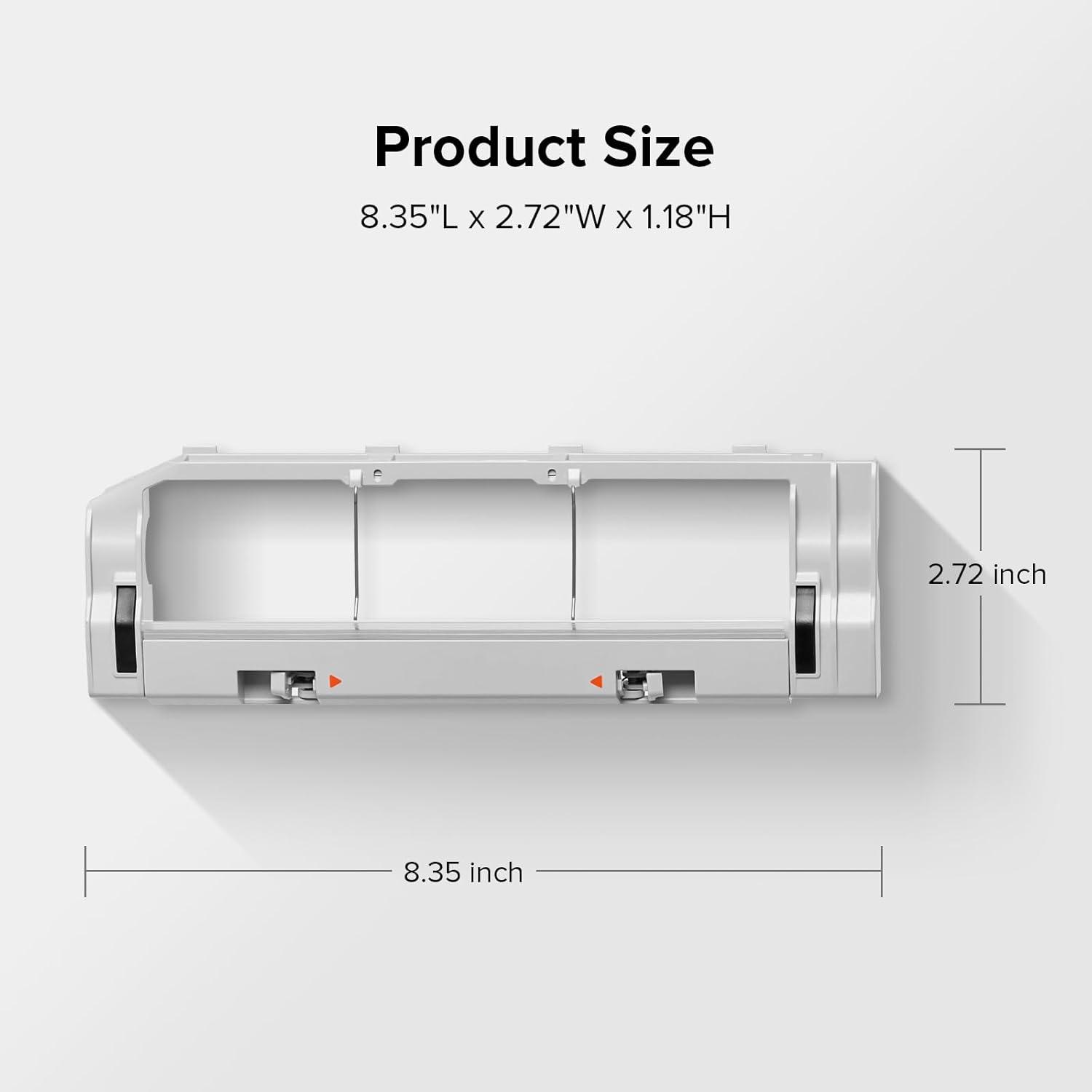 image:imageroborock Rubber Main Brush Cover Replacement for Q7 M5 Q7 M5 Q7 L5 Q7L5 Robot Vacuum Cleaners Light GrayE S4 S5 S6 Series White