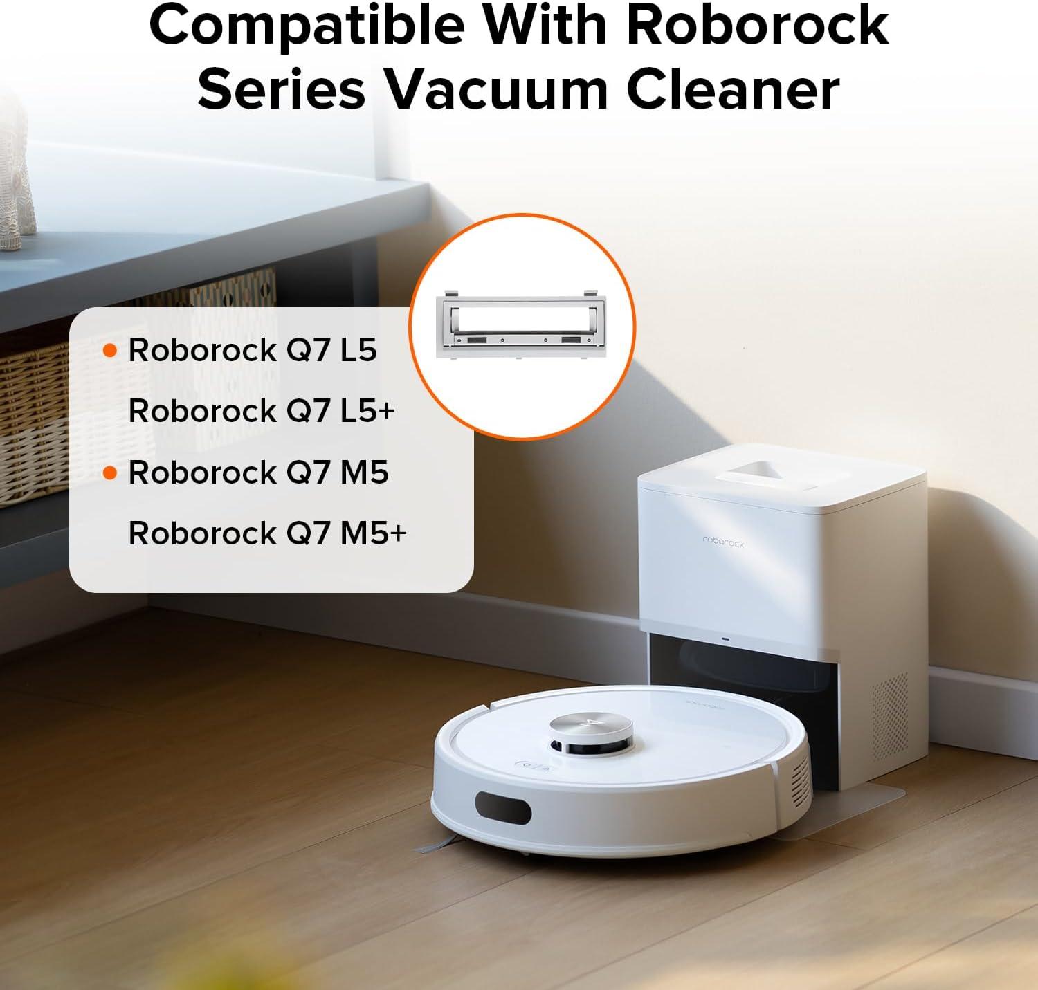 image:imageroborock Rubber Main Brush Cover Replacement for Q7 M5 Q7 M5 Q7 L5 Q7L5 Robot Vacuum Cleaners Light GrayMain Brush Cover1