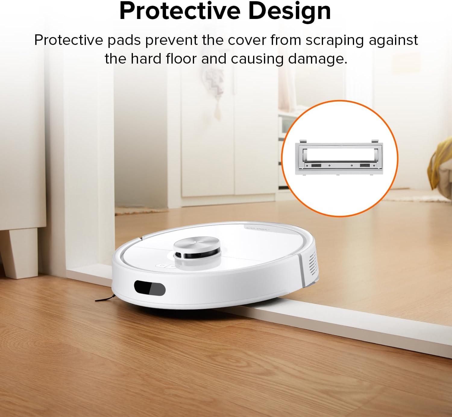 image:imageroborock Rubber Main Brush Cover Replacement for Q7 M5 Q7 M5 Q7 L5 Q7L5 Robot Vacuum Cleaners Light GrayMain Brush Cover1