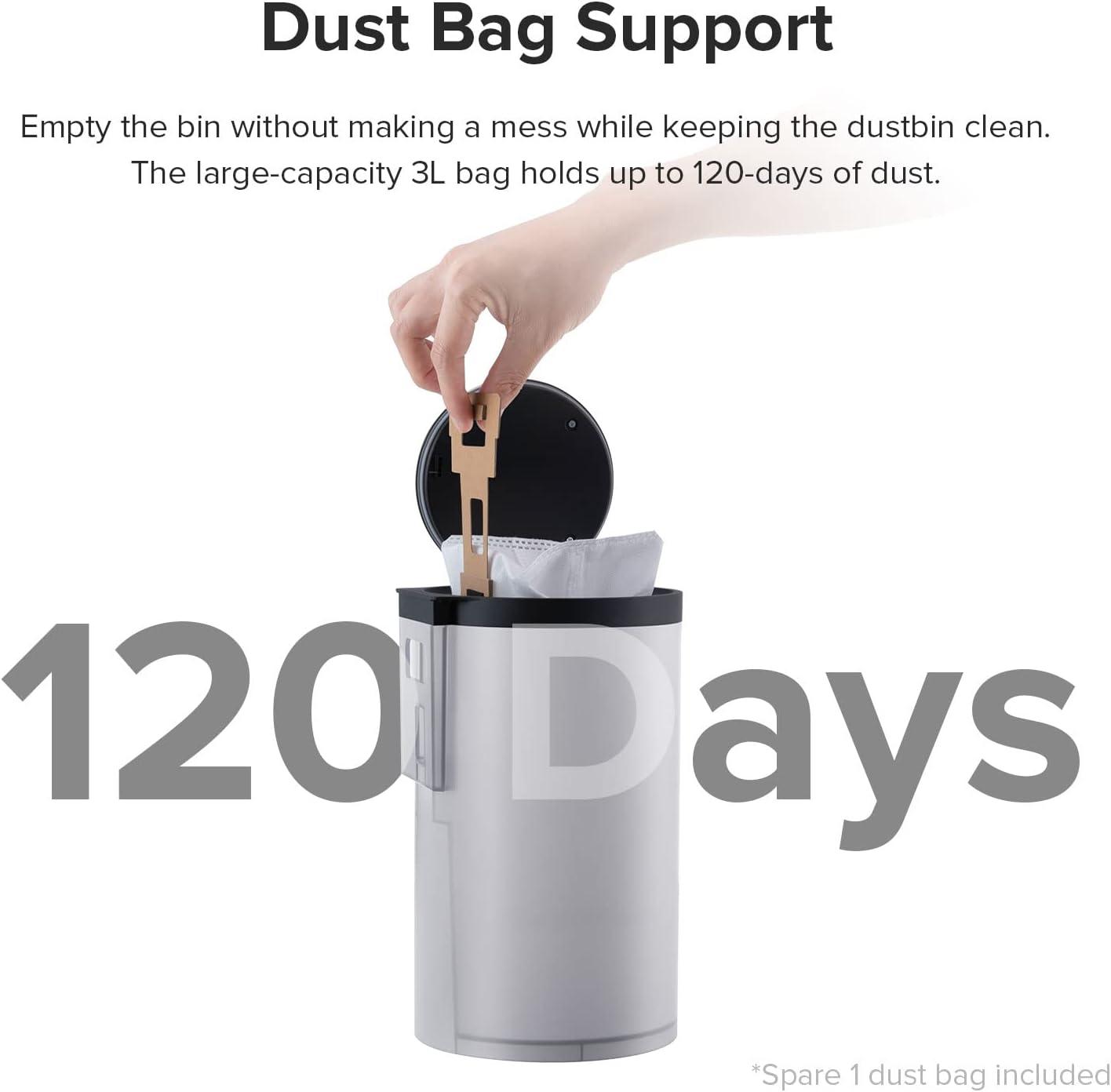 image:imageroborock S7MaxV Robot Vacuum Automatic Dust Collection 3L Dust Bag Holds up to 60 Days of Dust