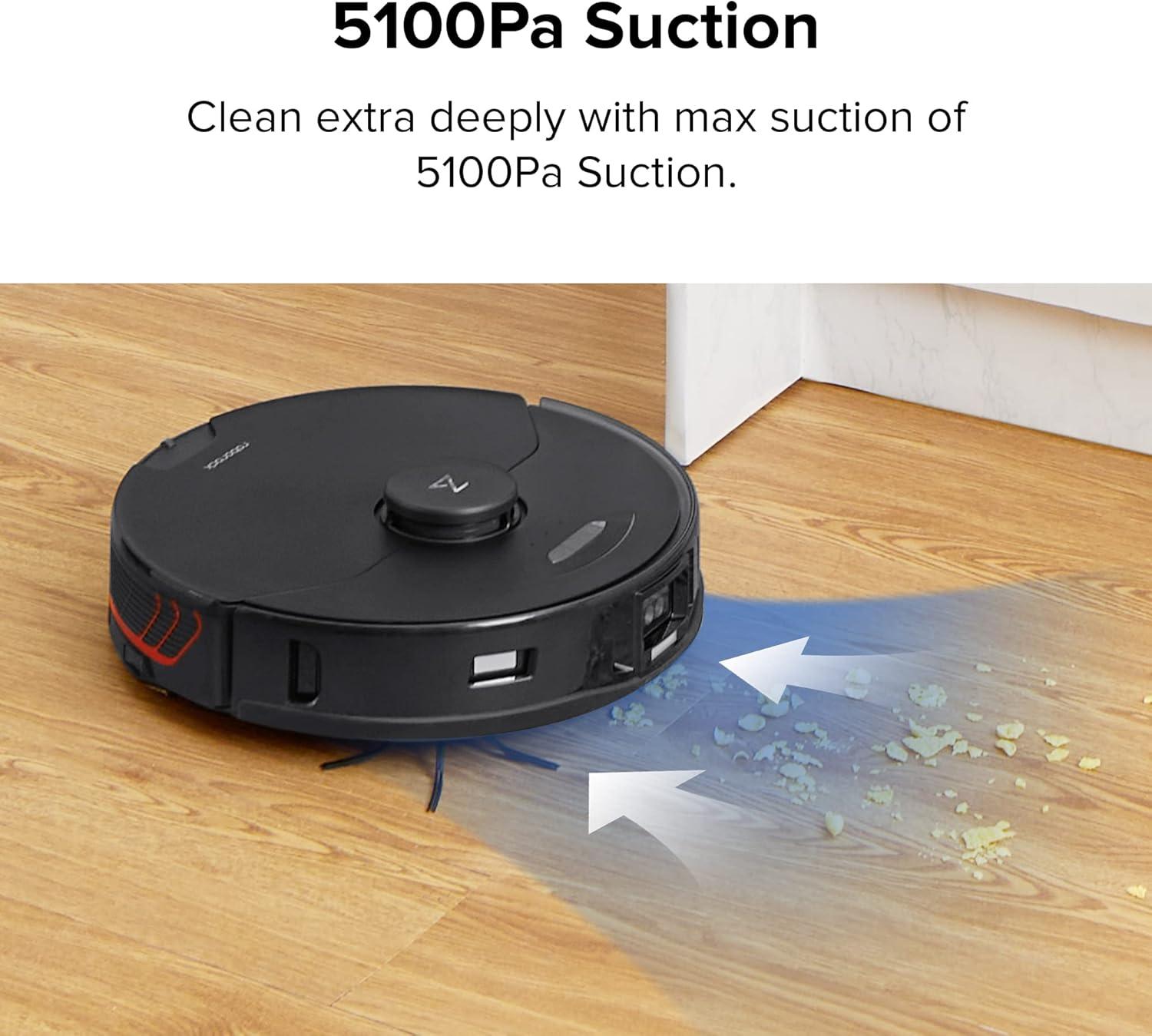 image:imageroborock S7MaxV Robot Vacuum Automatic Dust Collection 3L Dust Bag Holds up to 60 Days of Dust