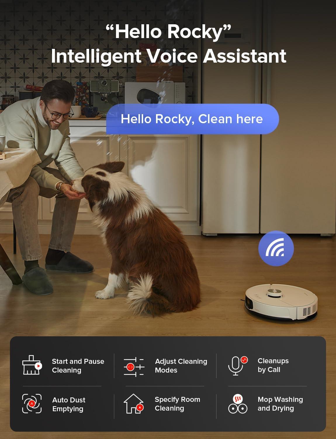 image:imageroborock S8 MaxV Ultra Robot Vacuum amp Sonic Mop 10000 Pa Suction Corner to Edge Deep Cleaning Hot Air SelfDrying Auto Empty amp Refill Detergent Dispenser Obstacle Avoidance Black RenewedS8 MaxV UltraWhite