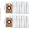 image:imageroborock 12 Packs Disposable Dust Bags for H60 Hub Ultra and H60 Hub Pro Cordless Vacuum Cleaner with AutoEmpty Dock Stick Vacuum Cleaner for Home and Pet Hair AntiTangle Brush LED Dust Detection