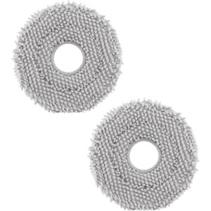 roborock 4 Pack Microfiber Mop Cloths for QV 35A/QV 35S/QR 5T7/QR 598/QR 798/QR T78/Qrevo L/QV 798/QX Revo Plus/QR5980/QR7980/QR7985 Robot Vacuum Cleaner, Mop Pad Replacement Accessories(Mop Cloth-2)