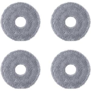 roborock 4 Pack Microfiber Mop Cloths for QV 35A/QV 35S/QR 5T7/QR 598/QR 798/QR T78/Qrevo L/QV 798/QX Revo Plus/QR5980/QR7980/QR7985 Robot Vacuum Cleaner, Mop Pad Replacement Accessories(Mop Cloth-3)