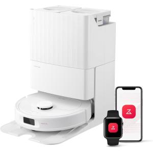 roborock Qrevo S Robot Vacuum and Mop, Self-Drying, Auto Mop Washing, 7000Pa Suction, Self-Emptying & Refilling, 10mm Mop Lifting, Black (Renewed)(White)