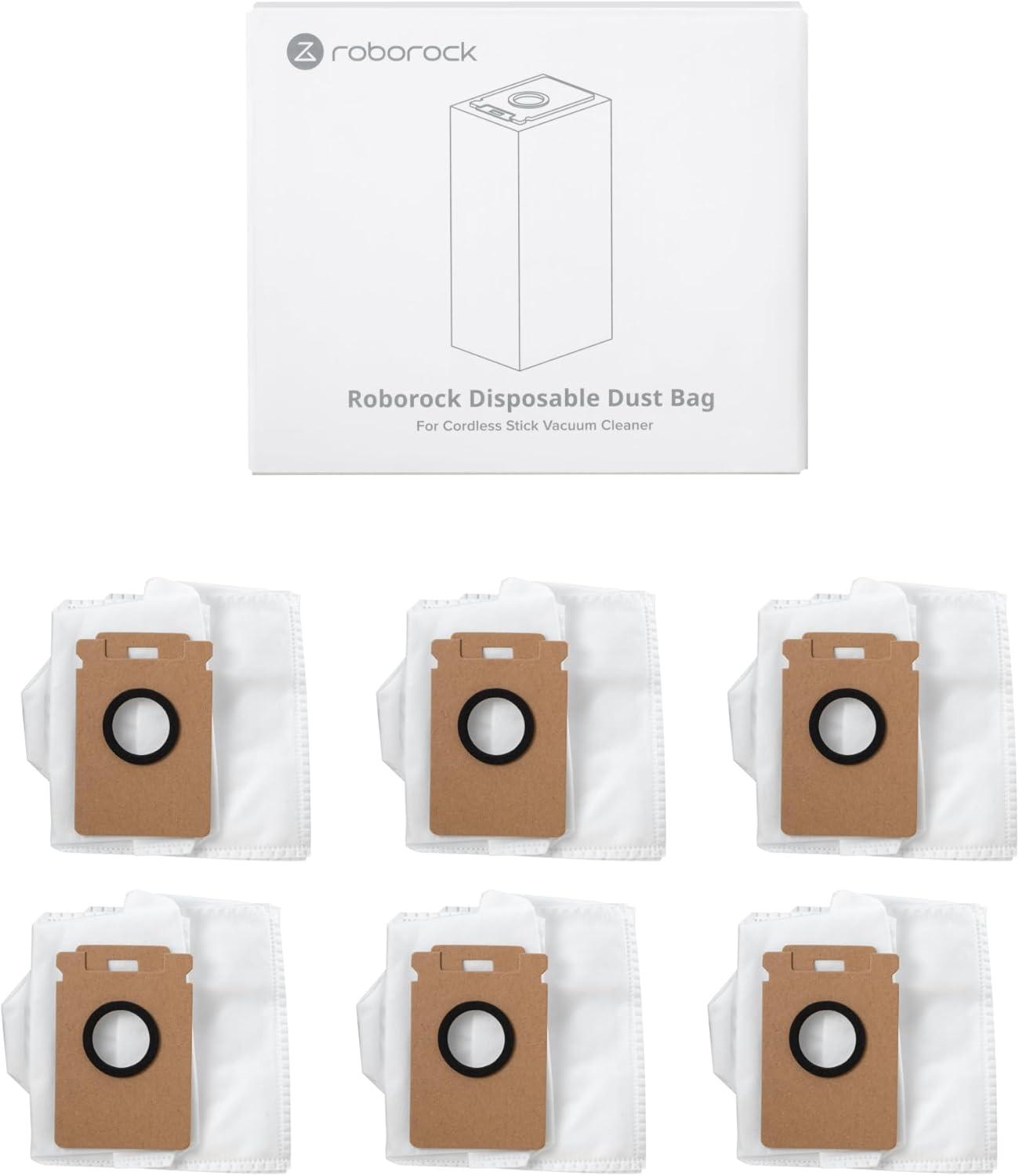 image:imageroborock 3 Packs Disposable Dust Bags for H60 Hub Ultra and H60 Hub Pro Cordless Vacuum Cleaner with AutoEmpty Dock Stick Vacuum Cleaner for Home and Pet Hair AntiTangle Brush LED Dust Detection