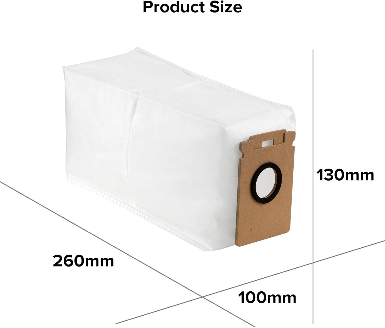 image:imageroborock 3 Packs Disposable Dust Bags for H60 Hub Ultra and H60 Hub Pro Cordless Vacuum Cleaner with AutoEmpty Dock Stick Vacuum Cleaner for Home and Pet Hair AntiTangle Brush LED Dust Detection