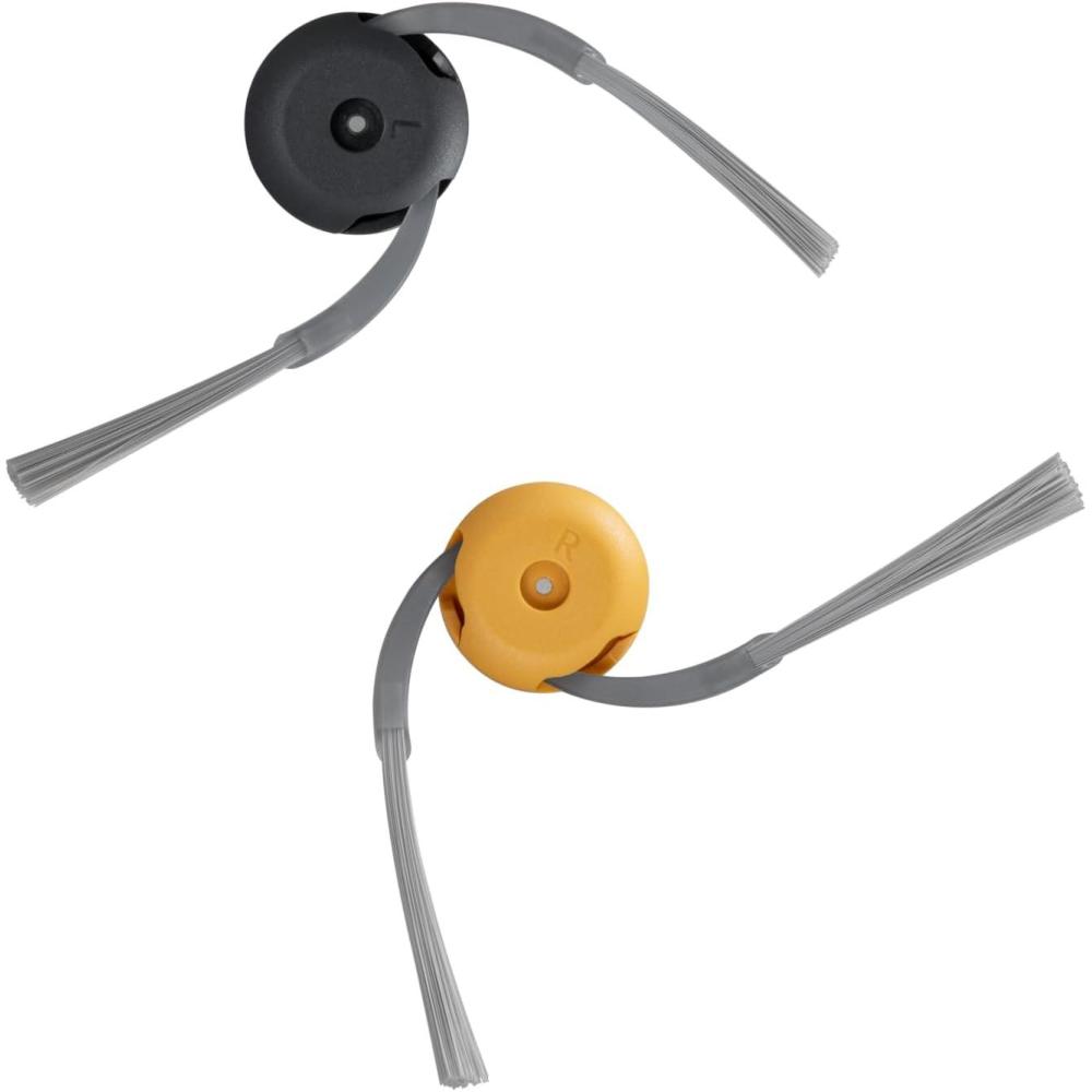 image:imageroborock Side Brushes Replacement 2 Pieces for Qrevo Curv 2 Flow Robot Vacuum Cleaner Grayamp Yellow