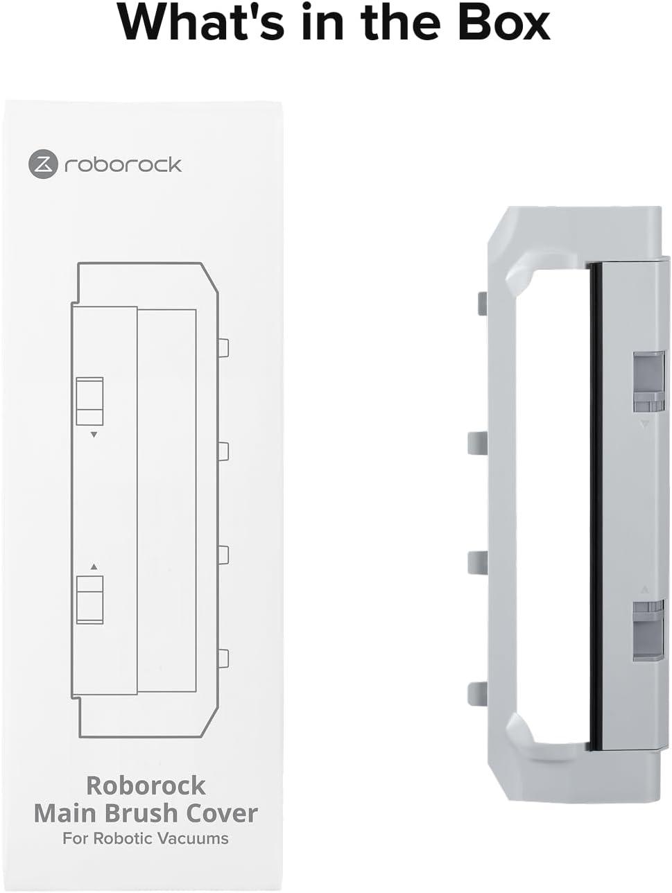 image:imageroborock Main Brush Cover for Qrevo Curv 2 Flow Robot Vacuums Light Gray