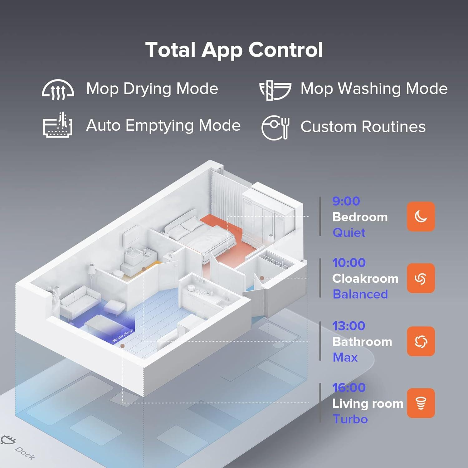 image:imageroborock S7 Max Ultra Robot Vacuum and Mop Combo Auto Mop Drying Auto Mop Washing SelfEmptying SelfRefilling 5500Pa Suction Reactive Tech Obstacle Avoidance White RenewedS8ProUltraWhite