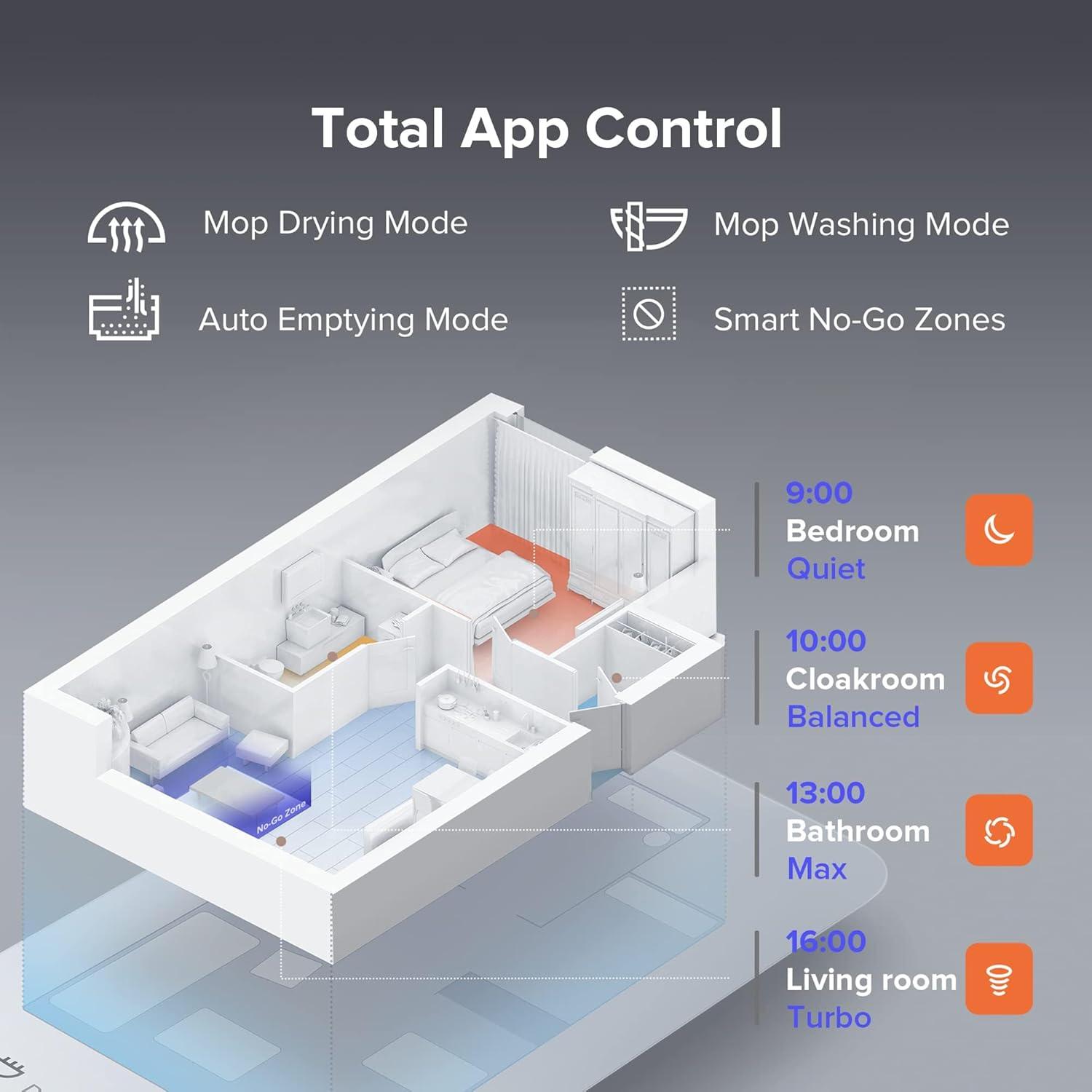 image:imageroborock S7 Max Ultra Robot Vacuum and Mop Combo Auto Mop Drying Auto Mop Washing SelfEmptying SelfRefilling 5500Pa Suction Reactive Tech Obstacle Avoidance White RenewedS7MaxUltraWhite
